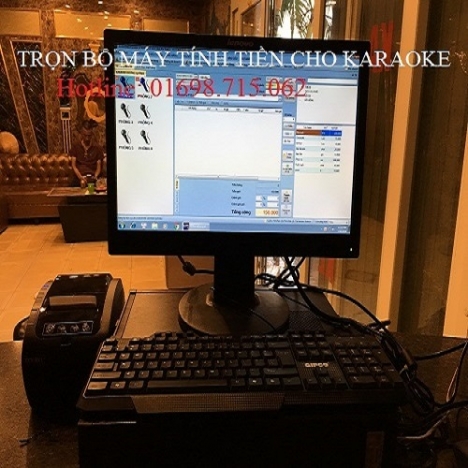 Nhận lắp đặt máy tính tiền giờ cho quán karaoke tại bến tre 