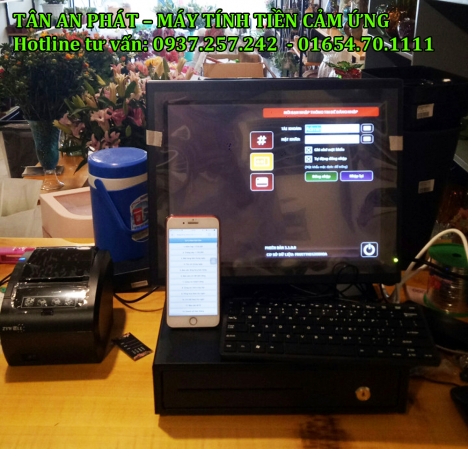 Máy tính tiền cảm ứng cho shop hoa tại Cần Thơ