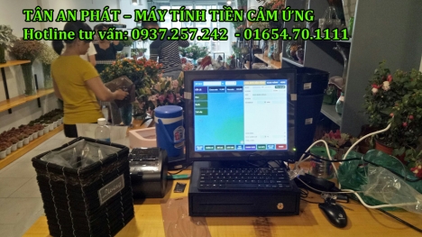 Máy tính tiền cảm ứng cho shop hoa tại Cần Thơ