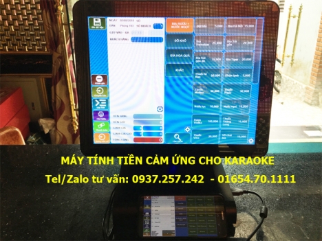 Máy tính tiền cảm ứng 2 màn hình cho karaoke tại Cần Thơ