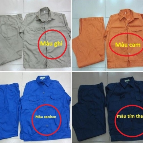 Quần áo bảo hộ lao động may bán sẵn bền đẹp rẻ