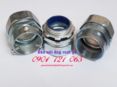 Ống kẽm bọc nhựa chống thấm luồn dây điện và Đầu nối ống kẽm
