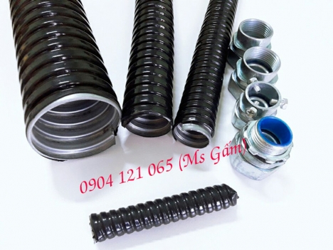 Ống kẽm bọc nhựa chống thấm luồn dây điện và Đầu nối ống kẽm