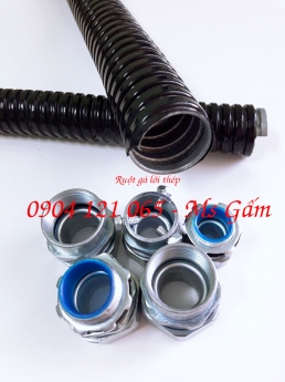 Ống kẽm bọc nhựa chống thấm luồn dây điện và Đầu nối ống kẽm