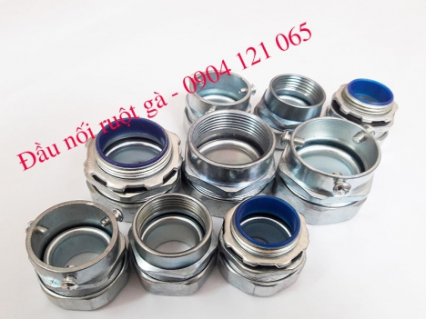 Ống kẽm bọc nhựa chống thấm luồn dây điện và Đầu nối ống kẽm