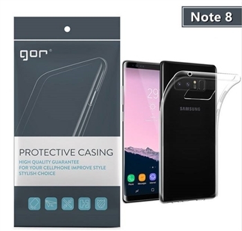 Ốp lưng silicon trong suốt galaxy Note 8 hiệu Gor