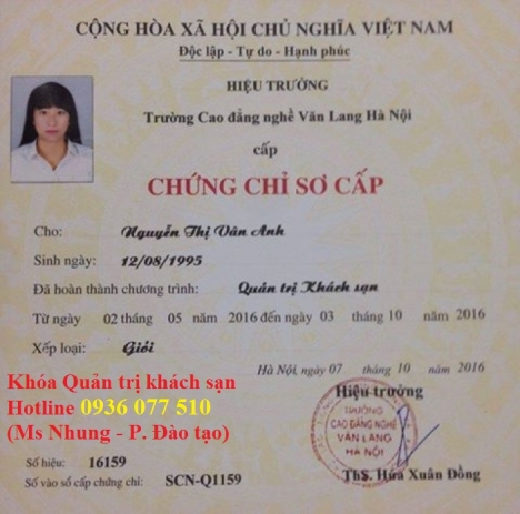 Khai giảng khóa đào tạo ngắn hạn Dịch vụ Nhà hàng và Quản trị khách sạn tại Đà Nẵng – Quảng Nam