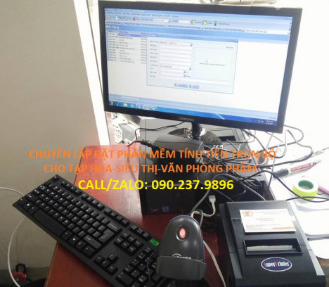 Máy tính tiền trọn bộ nhà sách giá rẻ tại Bình Dương