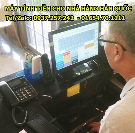 Máy tính tiền cho quán ăn Hàn Quốc tại Bến Tre, Trà Vinh