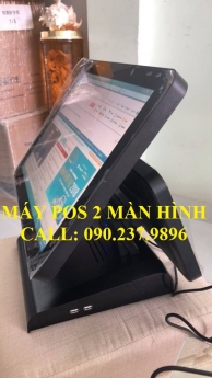 Máy tính tiền 2 màn hình hiển thị dùng cho quán cafe