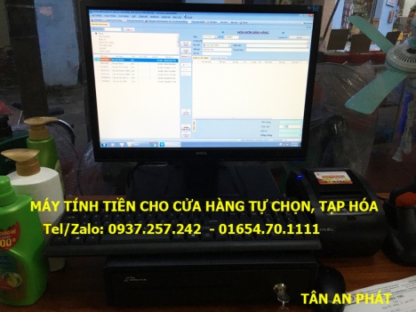 Máy tính tiền cho cửa hàng tạp hóa tại Bến Tre, Trà Vinh