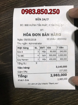 Máy tính tiền cảm ứng cho shop mỹ phẩm,hoa, thời trang
