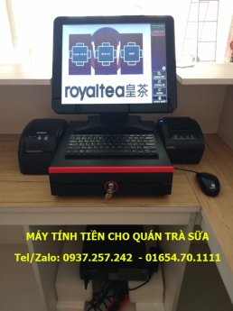 Máy tính tiền giá rẻ cho quán trà sữa tại Bến Tre, Trà Vinh