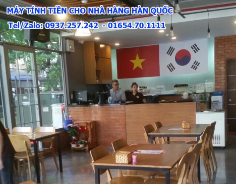 Máy tính tiền cho quán ăn Hàn Quốc tại Bến Tre, Trà Vinh