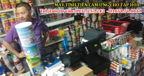 Máy tính tiền cảm ứng cho cửa hàng tạp hóa tại Bến Tre, Trà Vinh