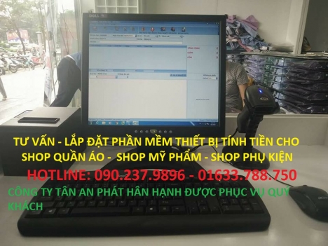 Máy tính tiền trọn bộ cho văn phòng phẩm tại tphcm