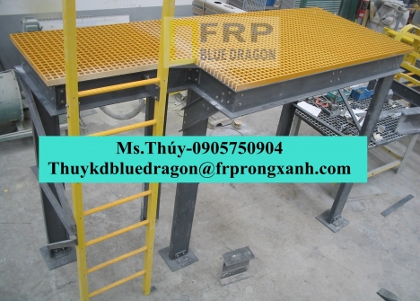 Nhà cung cấp tấm sàn ô lưới sợi thủy tinh frp grating uy tín
