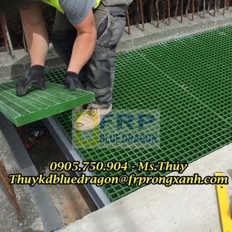 Nhà cung cấp tấm sàn ô lưới sợi thủy tinh frp grating uy tín