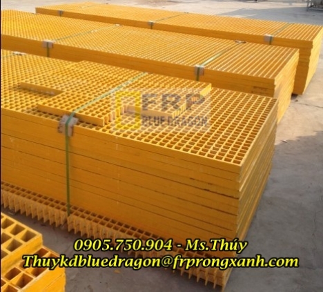 Nhà cung cấp tấm sàn ô lưới sợi thủy tinh frp grating uy tín