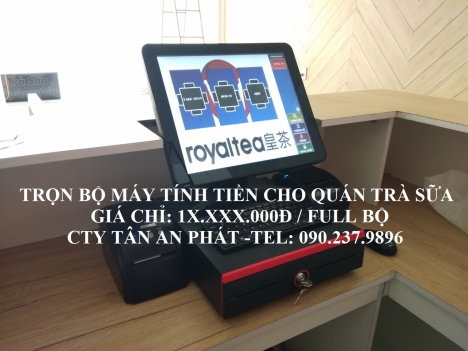 Máy tính tiền trọn bộ cho Quán Trà Sữa tại Nghệ An