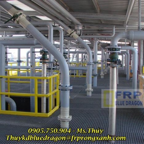 Nhà cung cấp tấm sàn ô lưới sợi thủy tinh frp grating uy tín