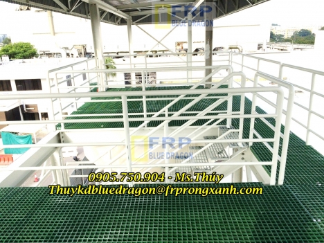 Nhà cung cấp tấm sàn ô lưới sợi thủy tinh frp grating uy tín