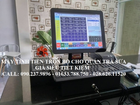 Máy tính tiền trọn bộ cho Quán Trà Sữa tại Nghệ An
