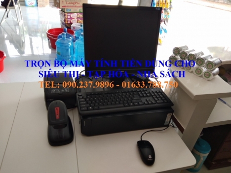Máy tính tiền trọn bộ dùng cho siêu thị mini tại Hà Tĩnh