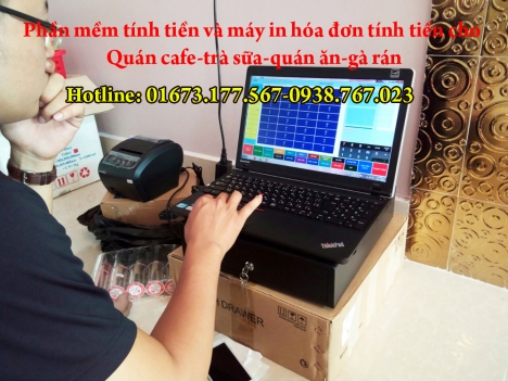 Bán trọn bộ máy tính tiền giá rẻ cho quán café tại Trà Vinh