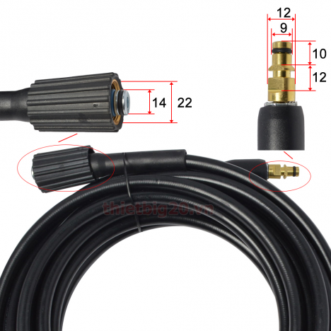 Tư vấn lựa chọn dây phun áp lực rửa xe giá rẻ