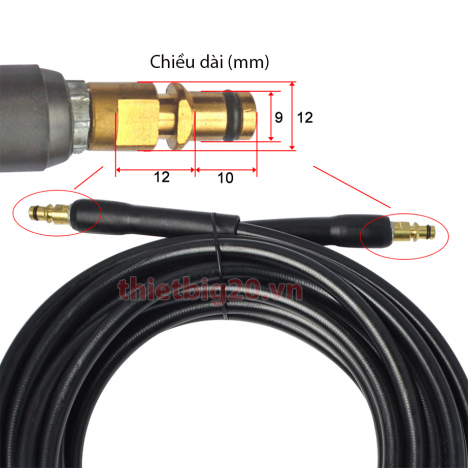 Tư vấn lựa chọn dây phun áp lực rửa xe giá rẻ