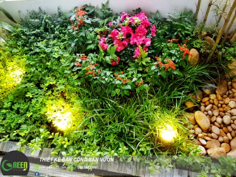 Thiết kế ban công chung cư, trồng hoa ban công sân vườn
