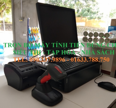 Trọn bộ máy tính tiền dùng cho siêu thị mini tại Tphcm