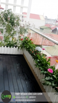 Thiết kế ban công chung cư, trồng hoa ban công sân vườn