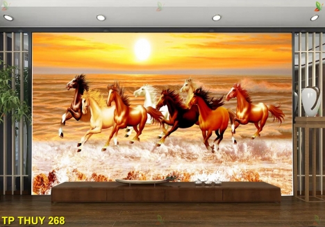 tranh vải lụa 3d dán tường