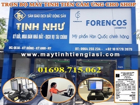 Bán máy tính tiền cảm ứng chất lượng cho shop mỹ phẩm tại sóc trăng 