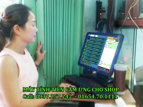 Bán máy tính tiền cảm ứng cho shop quần áo, phụ kiện, mỹ phẩm tại Phú Quốc, Hà Tiên