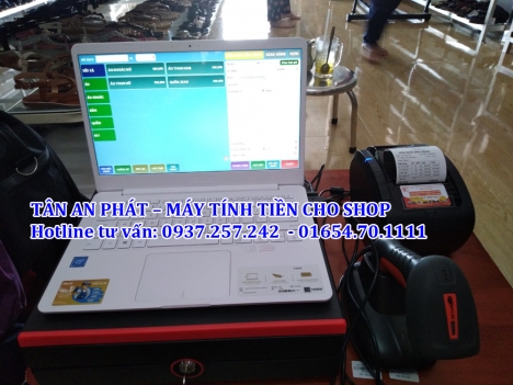 Bán trọn bộ máy tính tiền cho shop thời trang, shop giày dép tại Phú Quốc, Hà Tiên