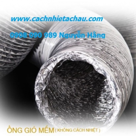 Ống gió mềm Á Châu thông gió, hút khí. Có loại cách nhiệt. Gía rẻ