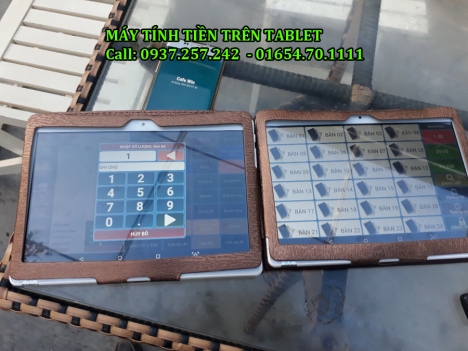 Bán trọn bộ máy tính tiền nhỏ gọn trên tablet tại Sóc Trăng, Bạc Liêu, Cà Mau