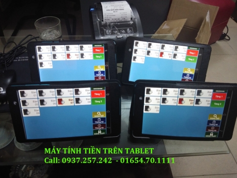 Bán trọn bộ máy tính tiền nhỏ gọn trên tablet tại Sóc Trăng, Bạc Liêu, Cà Mau