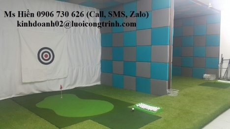 phòng mini golf thi công tại nhà, sân thượng, văn phòng