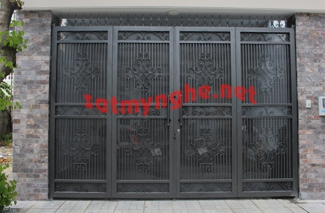 Mẫu cổng sắt mỹ nghệ đẹp