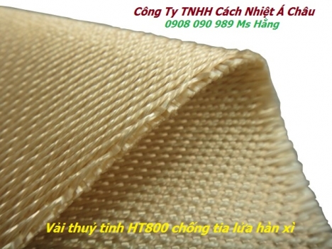 Vải thuỷ tinh chống cháy HT800 bọc cách nhiệt. Gía rẻ