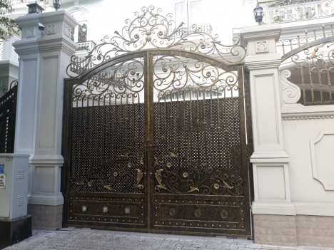 Mẫu cổng sắt mỹ nghệ đẹp