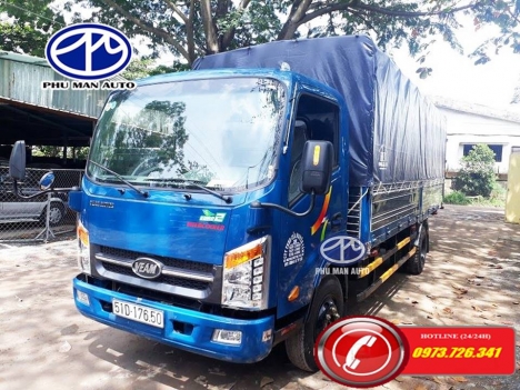 Xe tải  1t9 thùng dài 6m hỗ trợ 90%.