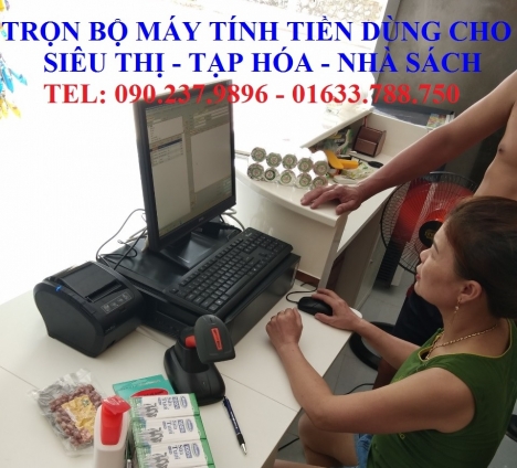 Máy tính tiền dùng cho siêu thị trái cây tại Tphcm