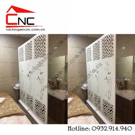 Cung cấp ván và thi công vách ngăn trang trí cnc bằng gỗ