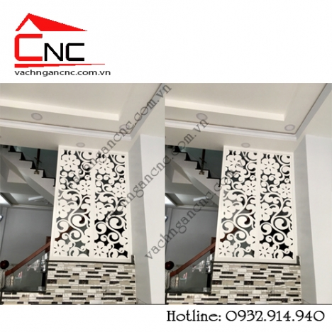 Cực đẹp với những mẫu vách ngăn phòng khách và cầu thang