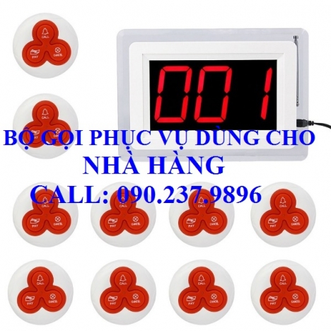 BỘ THIẾT BỊ GỌI PHỤC VỤ DÙNG CHO NHÀ HÀNG BUFFET